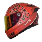 CASCO AXXIS LETS RIDE ROJO TALLA L
