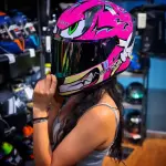 OUTLET CASCO INTEGRAL ASTRO HELMETS SPEED ROSA PRECIO EXCLUSIVO EN LINEA