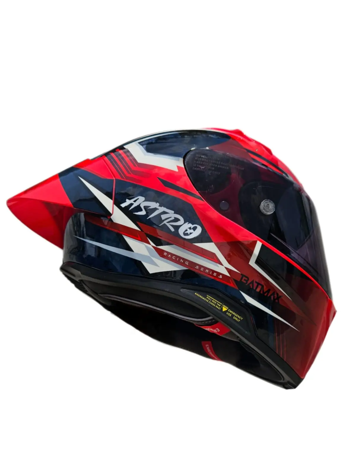 CASCO ASTRO PISTA BATMAX ROJO