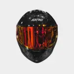 CASCO ASTRO ALFA RED X FIBRA DE CARBONO FORJADO