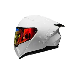 CASCO ASTRO ALFA S FIBRA DE VIDRIO BCO NARANJA
