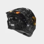 CASCO ASTRO ALFA RED X FIBRA DE CARBONO FORJADO