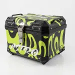Baul Astro Para Motocicleta 45 Lts Negro Fluo