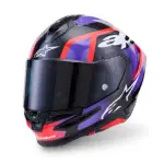 CASCO ALPINESTARS SUPERTECH S-R7 LUMEN MOR/NGO/ROJO