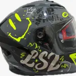 CASCO LS2 FF806 FUSION II SINGULAR ONE HI-VIS INTERCOM Y LUZ LED