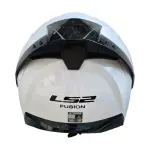 CASCO FUSION LS2 FF806 CON LED E INTERCOM BLANCO