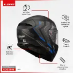 CASCO LS2 VECTOR II ALIZER NGO AZUL