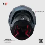 CASCO R7 STRYKER PLATA/AZUL