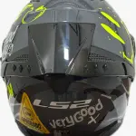 CASCO LS2 FF806 FUSION II SINGULAR ONE HI-VIS INTERCOM Y LUZ LED