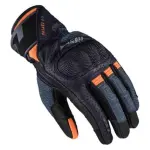 GUANTES DE PIEL LS2 RAPTOR AZUL CON NARANJA - RAPTOR