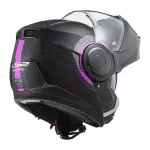 Casco Ls2 Scope Arch Abatible Negro Rosa Astro