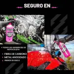Muc-Off 664US Nano-Tech Limpiador de Motocicleta 1 L, Biodegradable, Seguro en Todas Las Superficies, Rosa