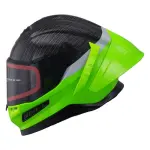 CASCO R7 STRYKER NEGRO VERDE FLUO