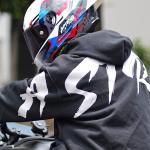 CASCO ASTRO PISTA BATMAX AZUL, BLANCO. ROJO