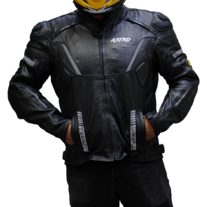 Chamarra De Piel Astro Full Black