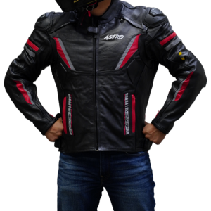 Chamarra De Piel Astro NGO RED